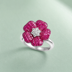 Load image into Gallery viewer, Serti Rosé Bloom Ring