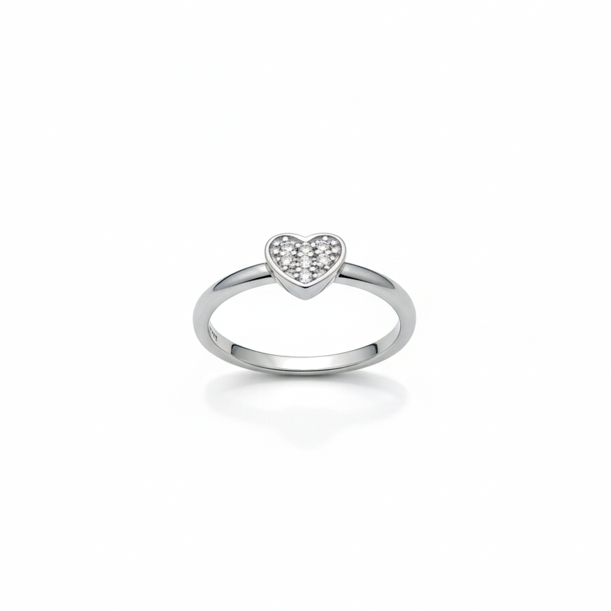 Pure heart ring
