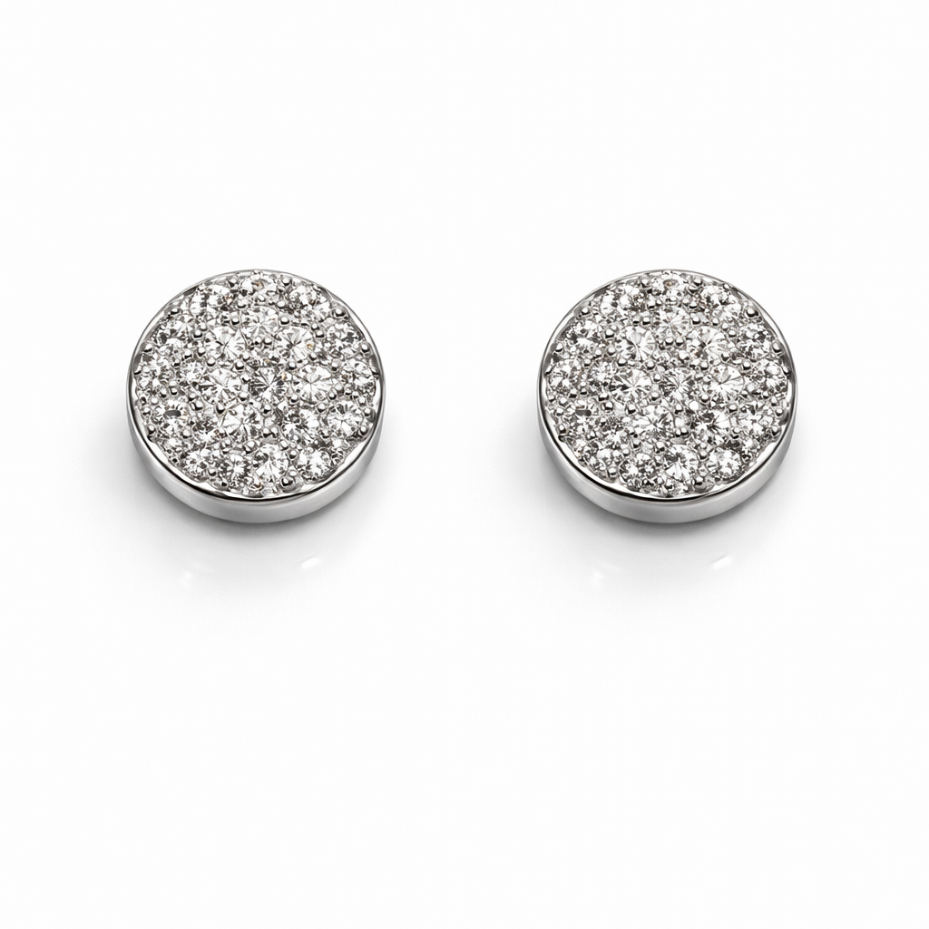 Hexagonal sunglasses with gold frame and dark lenses on a white background