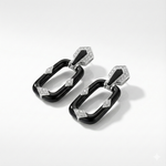 Load image into Gallery viewer, Midnight Link Drop Earrings