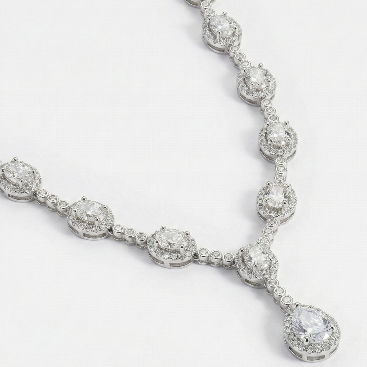 Luminous tear drop necklace