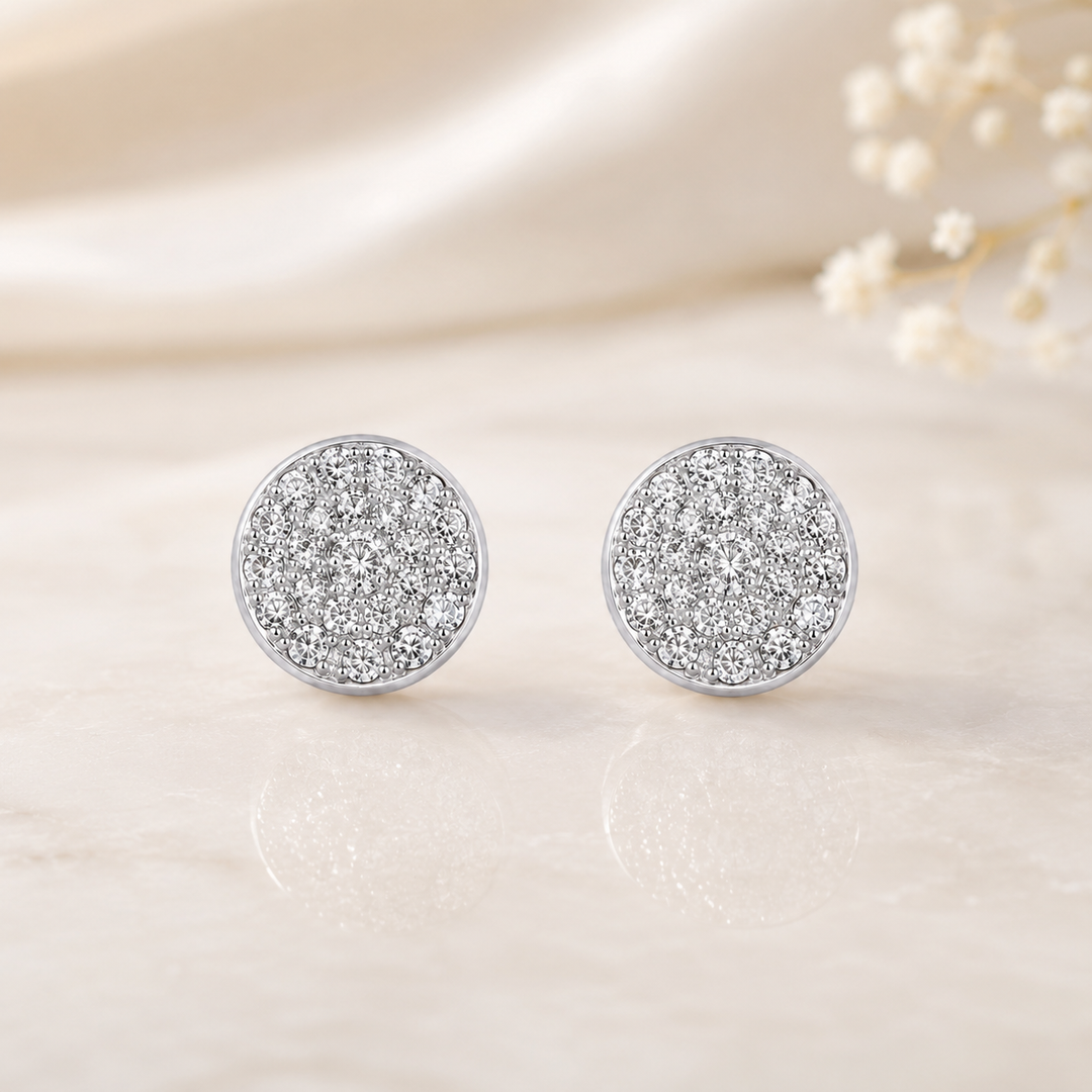 Stellar Pavé Glow Studs