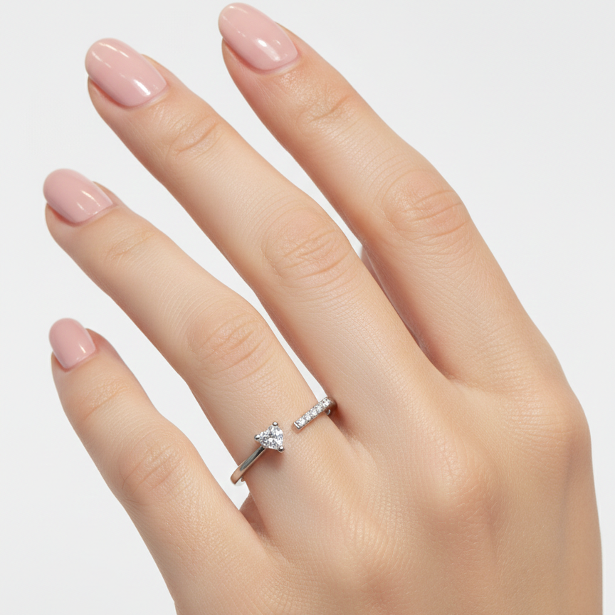 Aligned love ring