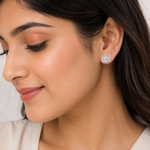 Load image into Gallery viewer, Trinity Spark Halo Studs
