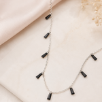 Load image into Gallery viewer, Black Tapered Baguette Drops
