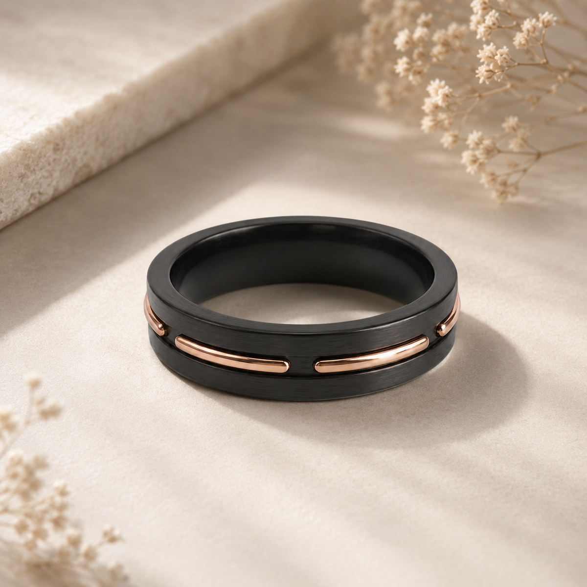 Shadow line ring