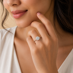 Load image into Gallery viewer, Radiant Halo Solitaire Ring
