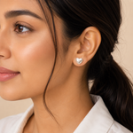 Load image into Gallery viewer, Pearl Sweetheart Stud
