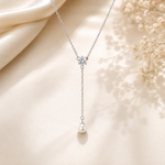 Load image into Gallery viewer, Solitaire Pearl Lariat Chain
