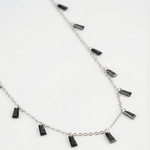 Load image into Gallery viewer, Black Tapered Baguette Drops
