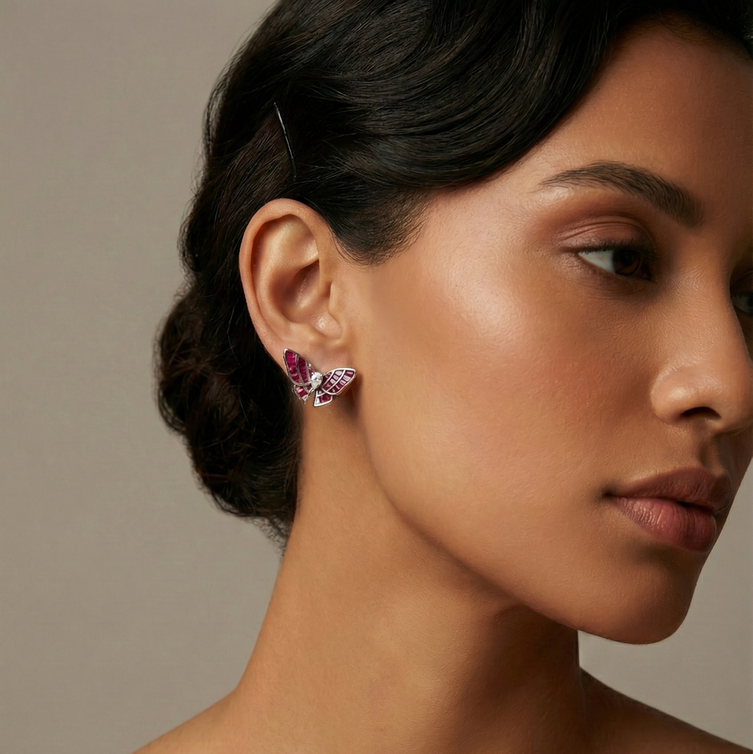 Flutter Serti  Earrings