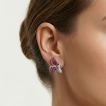 Load image into Gallery viewer, Amara Flutter Serti Earrings
