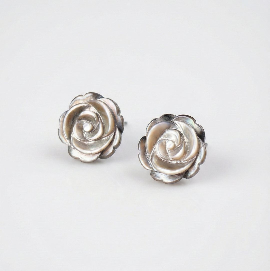 Black Rose Mop Stud