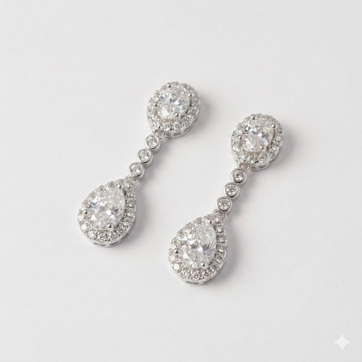 Luminous tear drop necklace