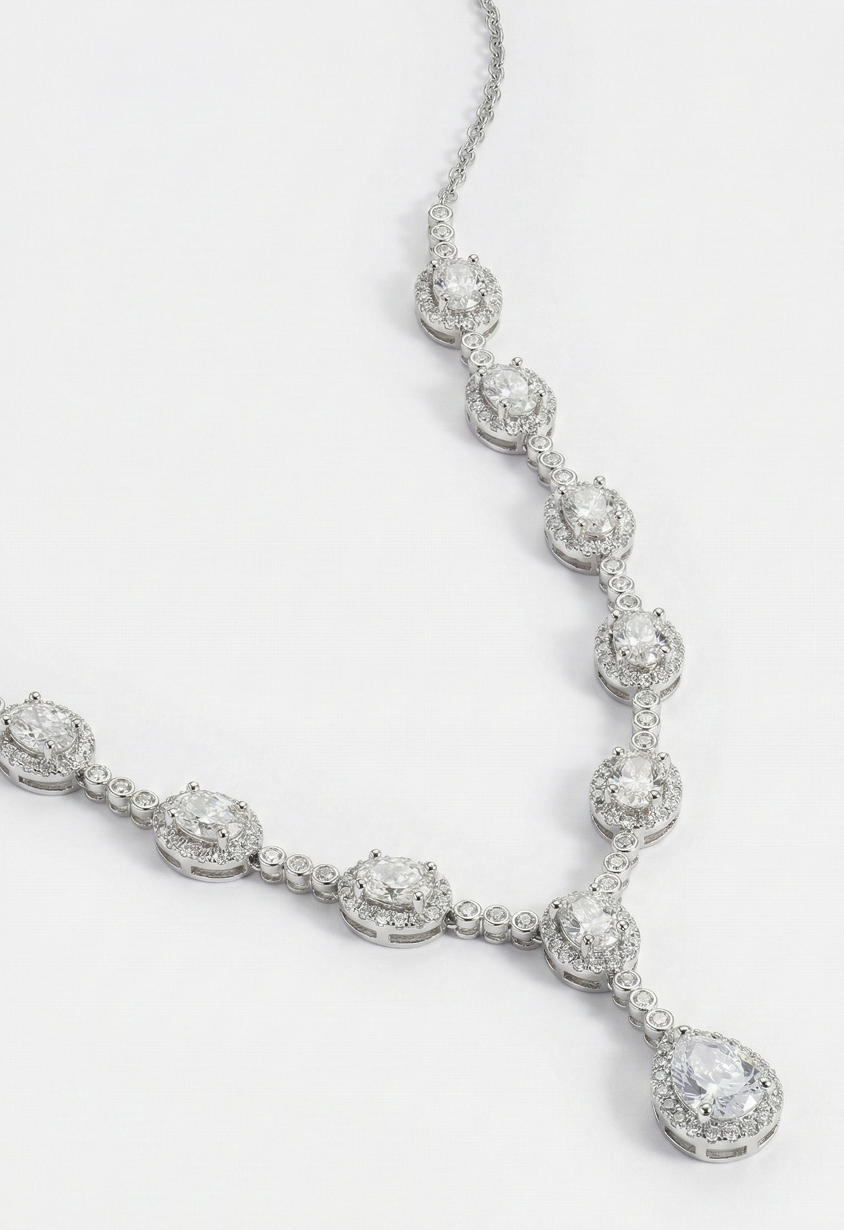 Luminous tear drop necklace