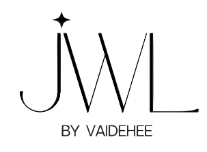 Logo with 'JWL' and 'By Vaidehee' text on a white background